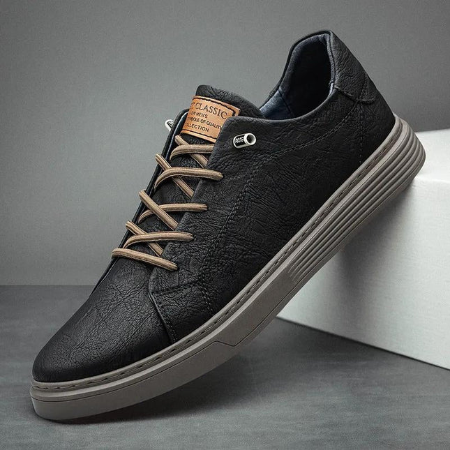 Zapatillas Lusso Passo de piel auténtica