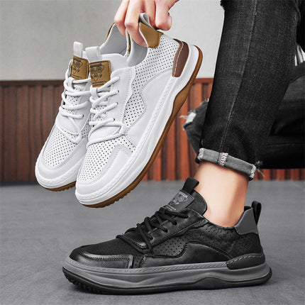 Zapatillas Lusso Italiana de piel auténtica