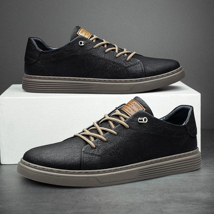 Zapatillas Lusso Passo de piel auténtica