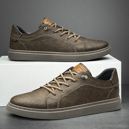 Zapatillas Lusso Passo de piel auténtica