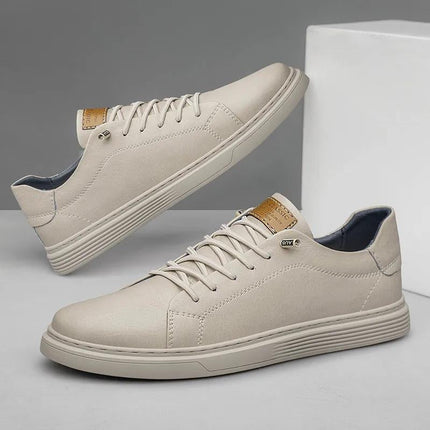 Zapatillas Lusso Passo de piel auténtica