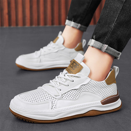 Zapatillas Lusso Italiana de piel auténtica