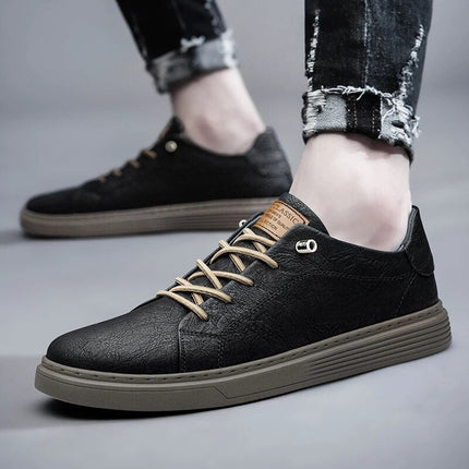 Zapatillas Lusso Passo de piel auténtica