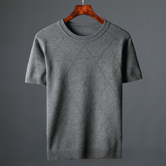 Camiseta de punto con cuadrícula Marquee