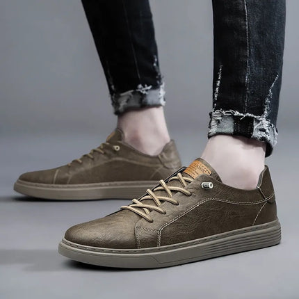 Zapatillas Lusso Passo de piel auténtica