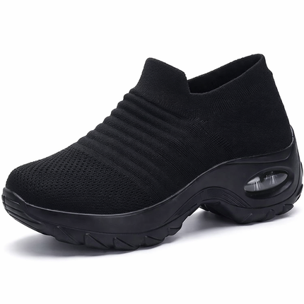 Zapatillas deportivas transpirables con amortiguación de aire para mujer: ligeras y con amortiguación de impactos.