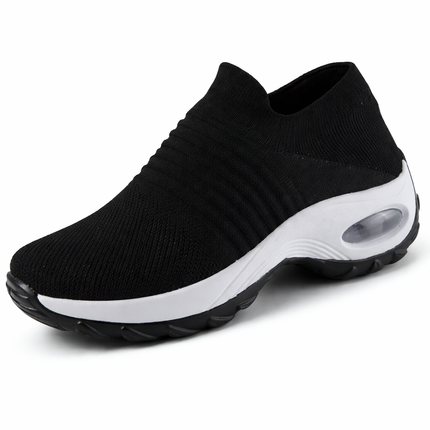 Zapatillas deportivas transpirables con amortiguación de aire para mujer: ligeras y con amortiguación de impactos.