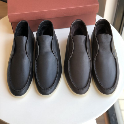 Mocasines de piel merlot
