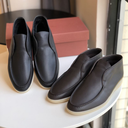 Mocasines de piel merlot