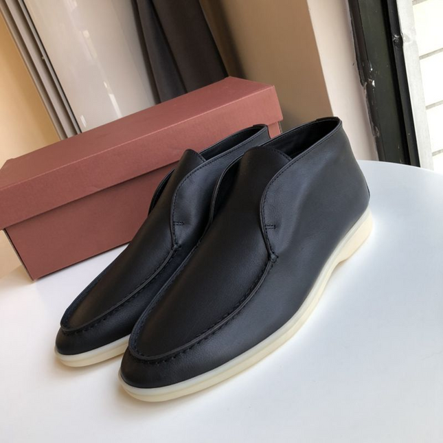 Mocasines de piel merlot