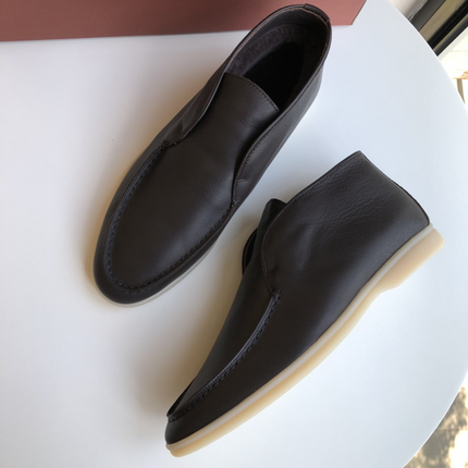 Mocasines de piel merlot