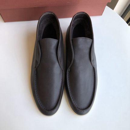 Mocasines de piel merlot
