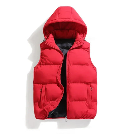 Chaleco ThermoShield – Sin Mangas con Capucha Desmontable