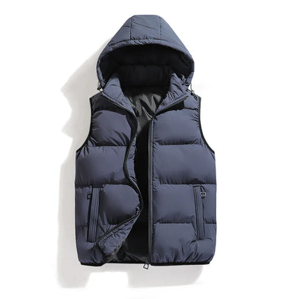 Chaleco ThermoShield – Sin Mangas con Capucha Desmontable