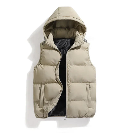 Chaleco ThermoShield – Sin Mangas con Capucha Desmontable