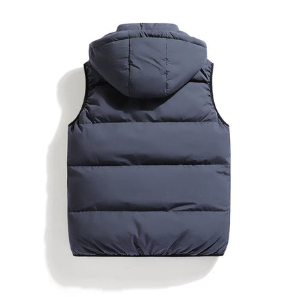 Chaleco ThermoShield – Sin Mangas con Capucha Desmontable