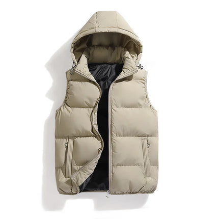 Chaleco ThermoShield – Sin Mangas con Capucha Desmontable
