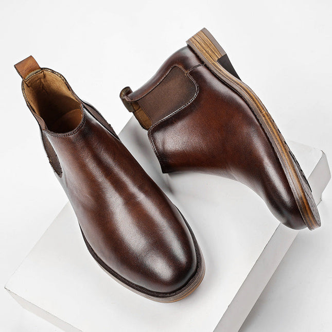 Bota Chelsea de piel Rionne