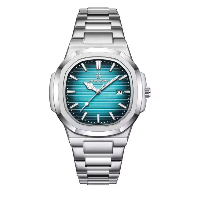 Poedagar Nautilus de acero de 40 mm: reloj de lujo de diseño italiano para hombre