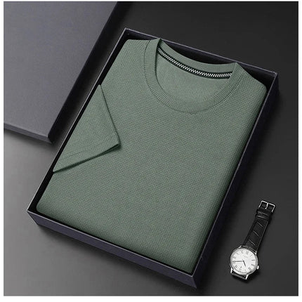 Camisa de algodón con estampado waffle Summer Breeze