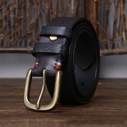 Cinturón de piel de vaca Alton