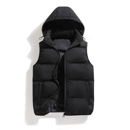 Chaleco ThermoShield – Sin Mangas con Capucha Desmontable