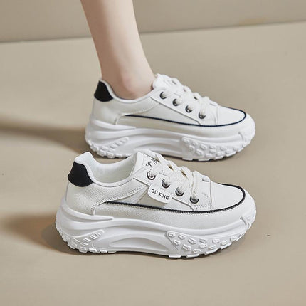 Zapato con alza de suela gruesa