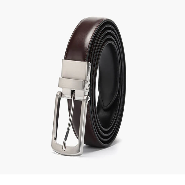 Cinturón de cuero William Elegance: cinturón clásico de vestir para hombre 